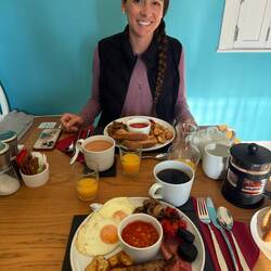 Our hearty breakfast to start the day