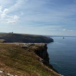 View of the coastline from Tintagel ruins