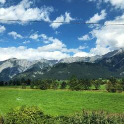 Jetzt hat es geklappt - schöne Bergkulisse