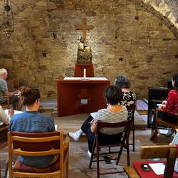 Zeichnen in der Kellerkapelle