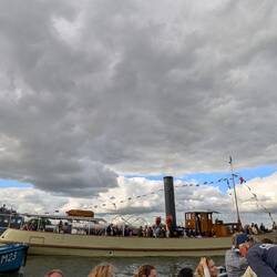 Auch auf der Rundfahrt darf der Dampfer des Schiffahrtsmuseum nicht fehlen!