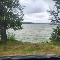 Unsere Aussicht aus dem Wohnmobil. 😀