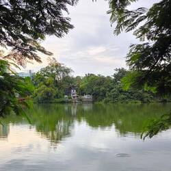 Blick auf die Jadeinsel