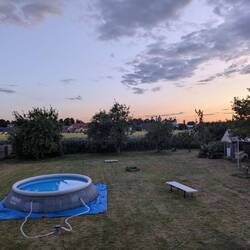 Entspannter Ausblick ins Grüne