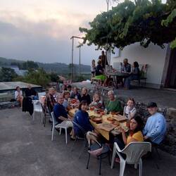 Unser Abendessen am Boden