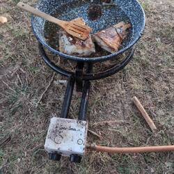 Die Pfanne war zu klein 😊