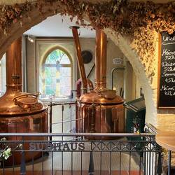 Heute Biergarten mit Brauhaus direkt an der Havel