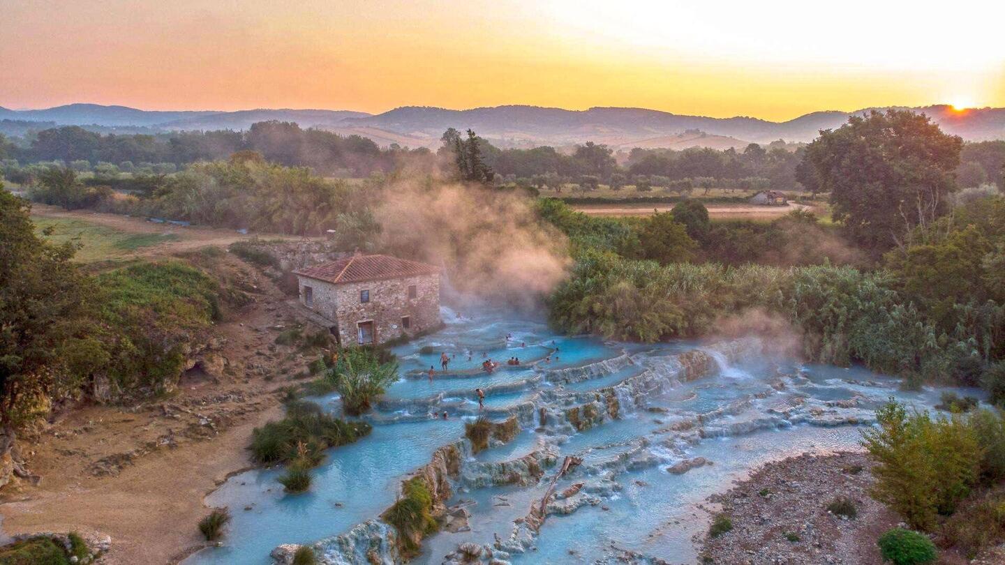 Wasserfälle am Morgen