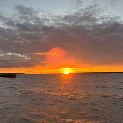 Little Sand Bay sunset.