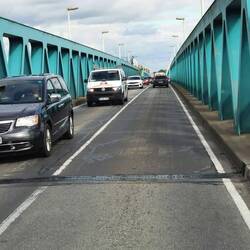 Über Brücke auf Usedom