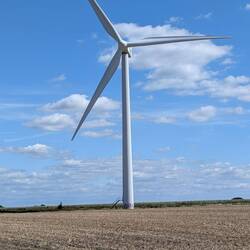 Die Windräder zeigen heute kräftigen Rückenwind an.