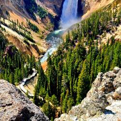 Lower Fall im Grand Canyon of Yellowstone