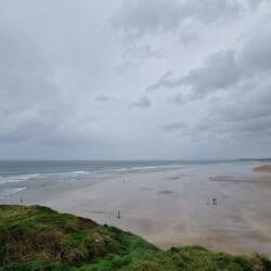 Surferstrand, shite Wetter