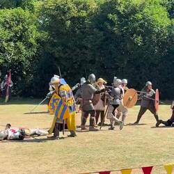 A knight exhibit, it was pretty fun to watch!