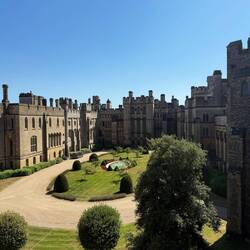 Great view of the castles inner courtyard; this place was massive!