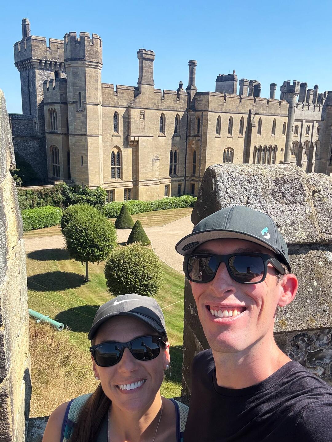 On the castle walls