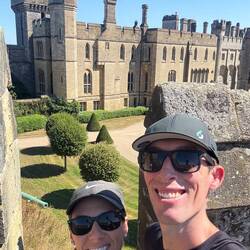 On the castle walls