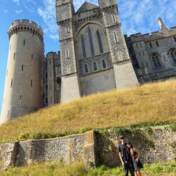 Us outside the castle
