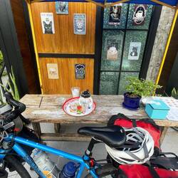 Nice little cafe with pastries in middle of nowhere