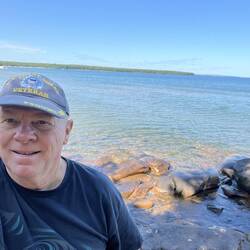 Yours truely. Julian Bay in the background.