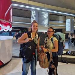 Fatiguées de notre long périple