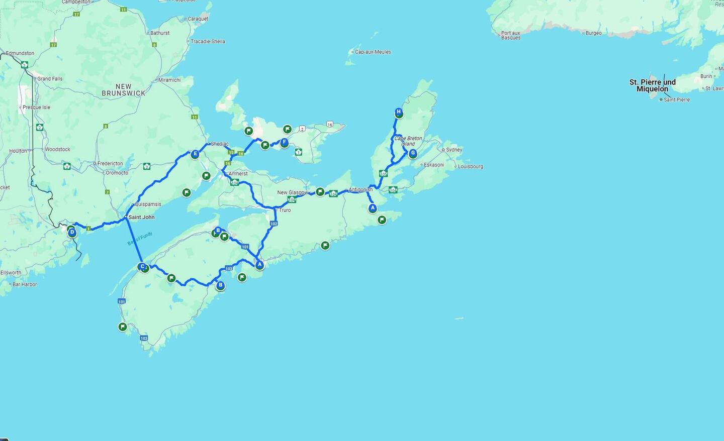 Unsere Route