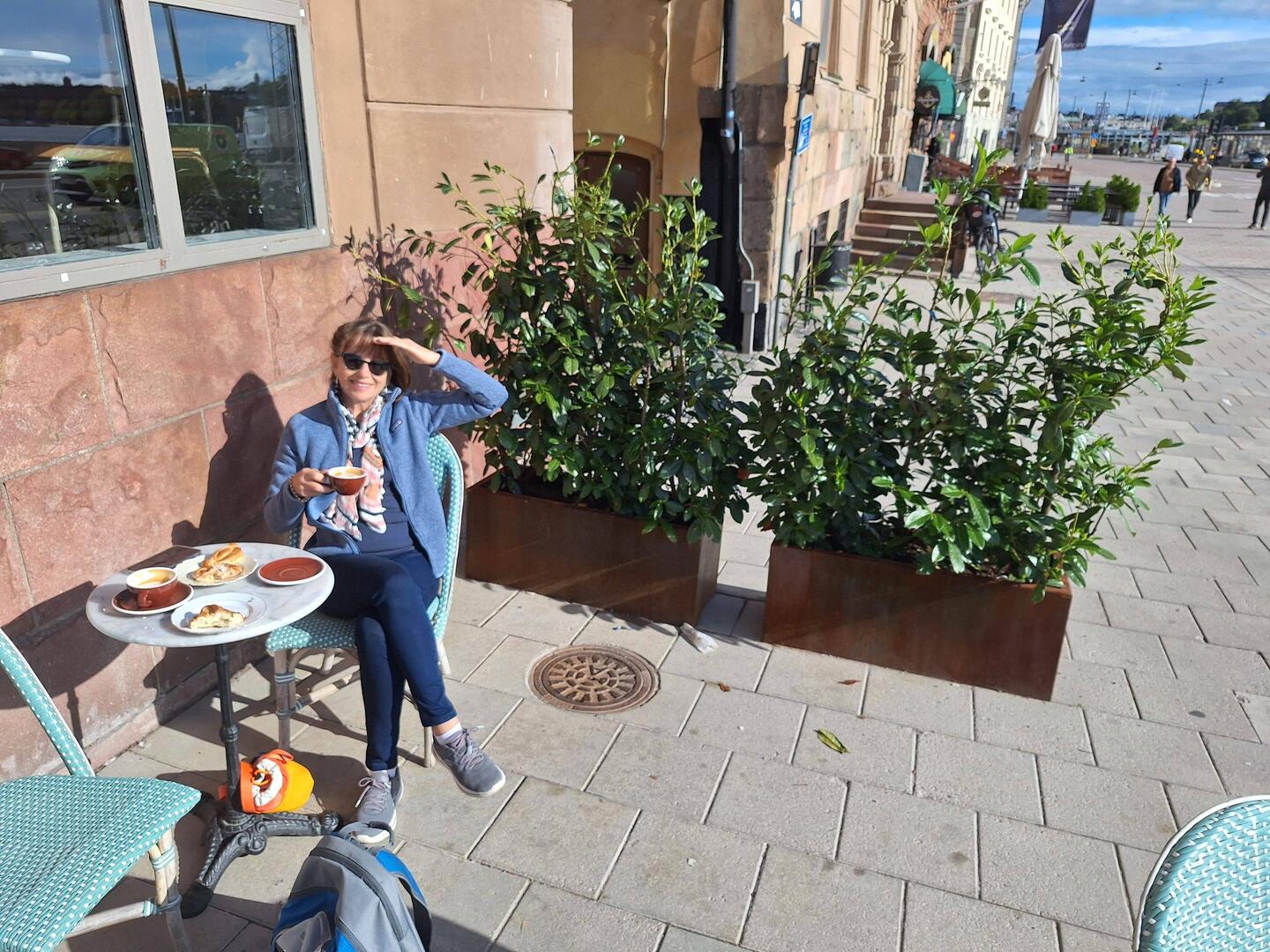 A quick coffee before the walking tour
