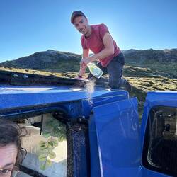 Solarzellen reinigen #Bluefirst