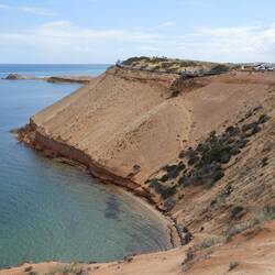Boardwalk at Eagle Bluff (top of photo)