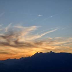 Blick auf Säntis und Altmann