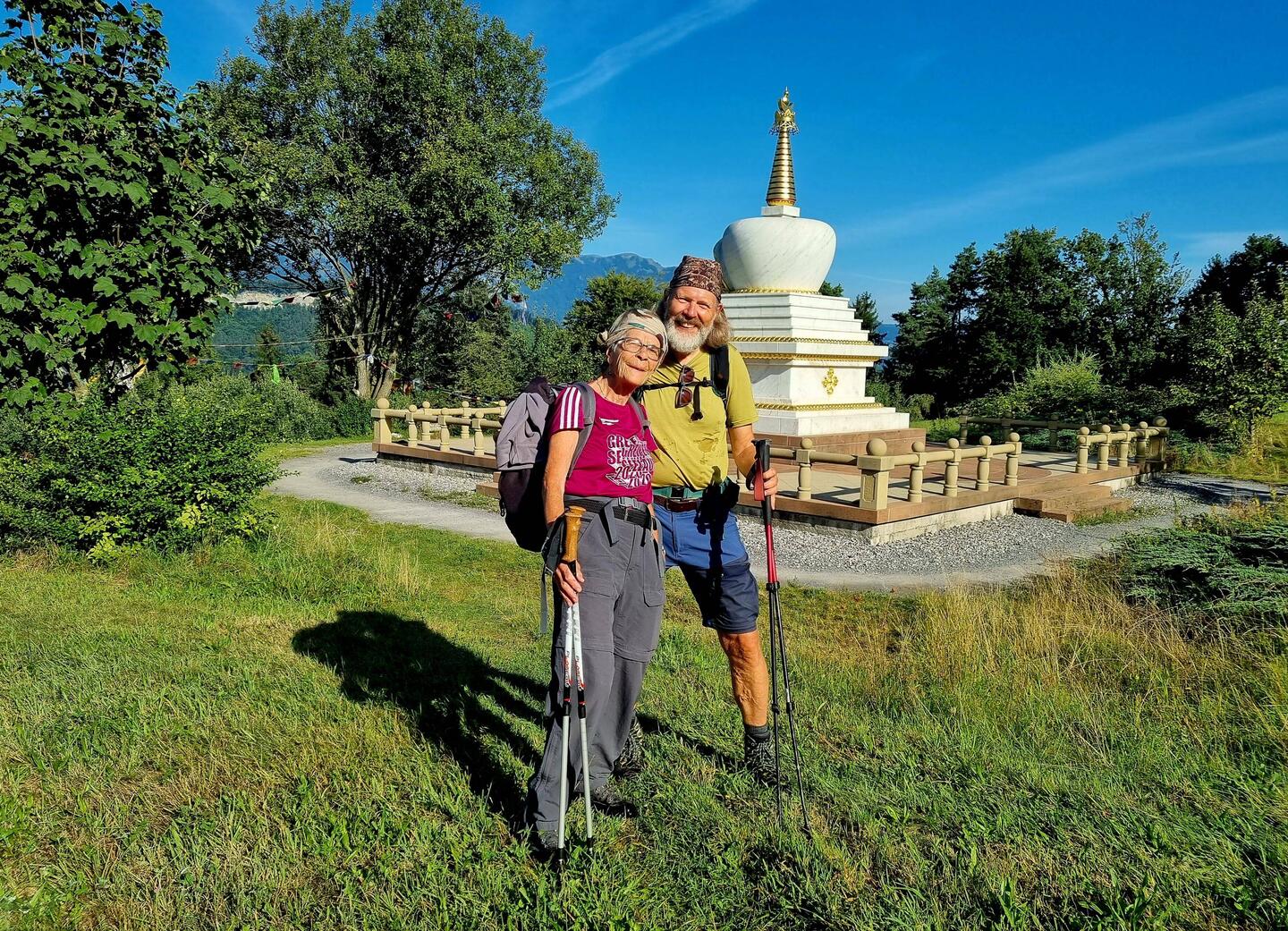 Die Friedensstupa beim Letzehof...