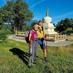Die Friedensstupa beim Letzehof...