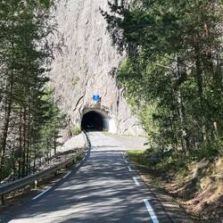 Vor dem Tunnel...