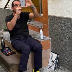 Zeichnung nicht fertig, Erinnerungsfoto