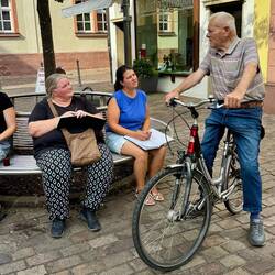 Schwätzchen beim zeichnen