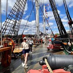 Auf dem Deck der USS Constitution