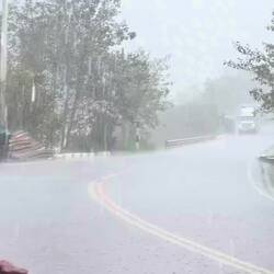 We shelter and catch the feeling of the road and of this little settlement