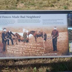 Streitigkeiten zwischen Open Range und Fence Ranchern.