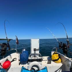 Back into smooth water to troll