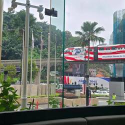 View from our hotel. Across the street from the eco park.