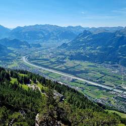 ... runter nach Gaflei oberhalb Vaduz.