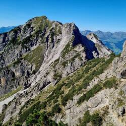 Auf dem Garsellikopf Blick Richtung Kuegrat