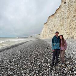 In front of the Seven Sisters
