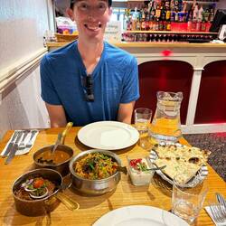Indian food to end the night