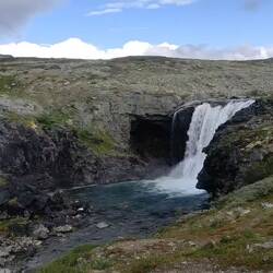 Biggest waterfall in Finland, Pitsusköngäs.