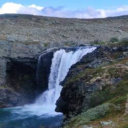 Biggest waterfall in Finland, Pitsusköngäs.