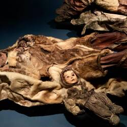 Hervorragend erhaltene Mumien von Qilakitsoq .Aus dem 15Jh.