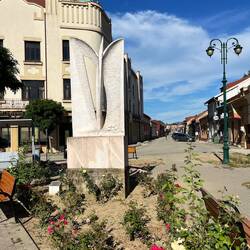 Mamorskulptur in der Innenstadt