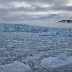 We went in the Zodiacs through this ice