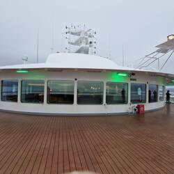 The Panorama lounge and the outside deck